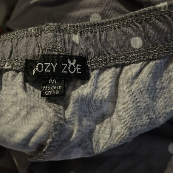 NWT Cozy Zoe Polka Dot Pajama 2-Piece Set in Silver/Gray Size M New w/Tag - Picture 8 of 9